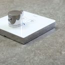 Detailansicht Schiefer Platingrau Feinstruktur