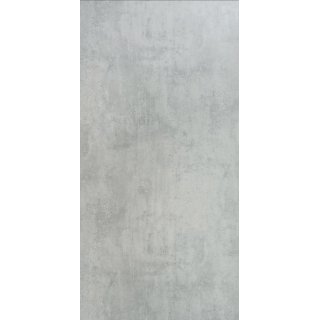 Freistehende Seitenwand 10 mm Kompakt, Breite 100 cm, Hhe 201 cm, Profile silber glnzend, schwarzer Kern, Dekor beidseitig Sichtbeton, Oberflche Feinstruktur