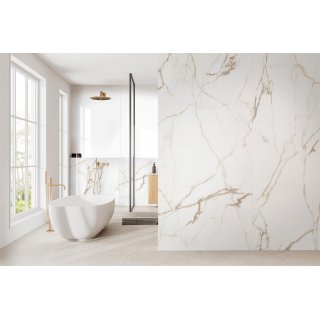SPA Multiboard 4 mm,H�he 280 cm, Breite123 cm, Dekor Calacatta Gold, Oberfl�che Steinstruktur