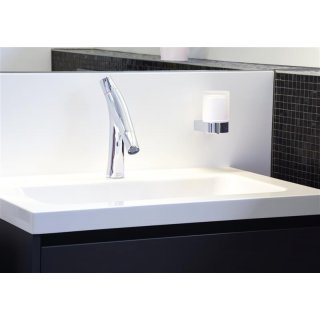 Duschrckwand 8 mm Universal, Hhe 255 cm, Breite 64 cm, Dekor Wei, Oberflche Feinstruktur